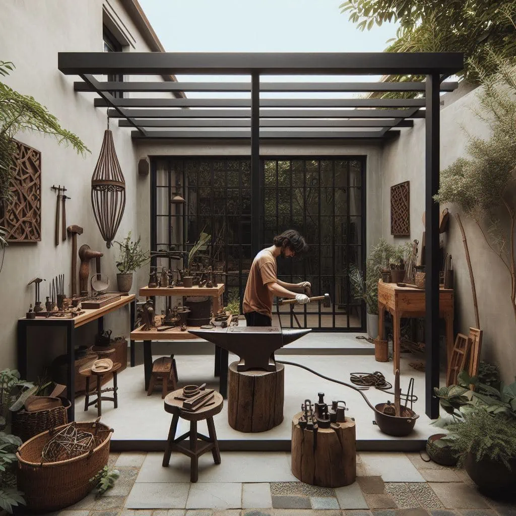 para hacer una pergola de acero: diseña, adquiere materiales, construye la estructura, instala la cubierta y añade detalles decorativos